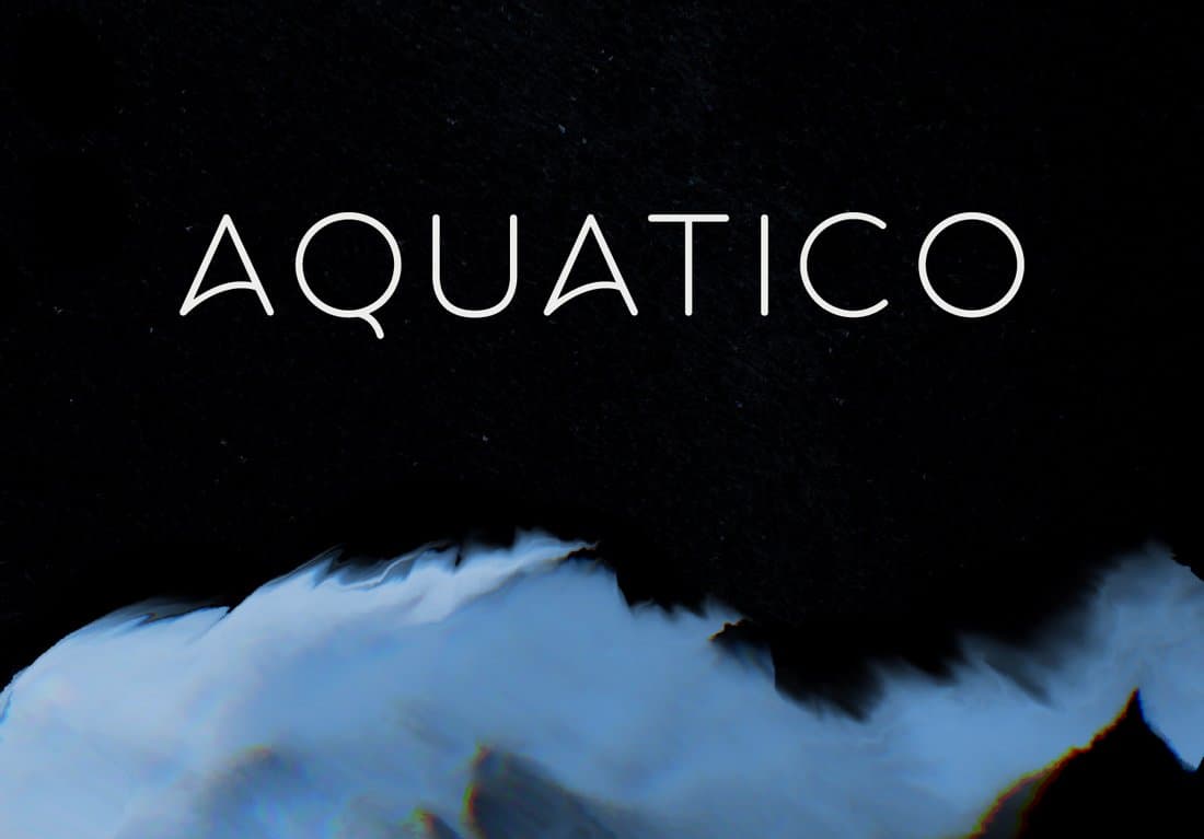 Aquatico – Free Stylish Rounded Typeface