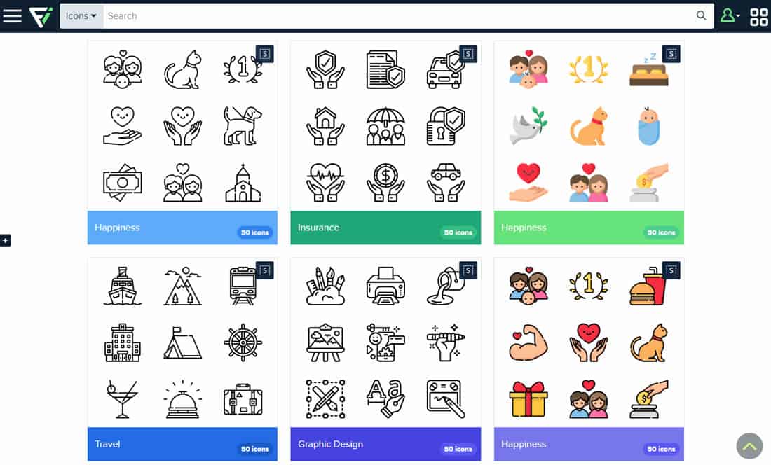 Flaticon for Vector Icon Packs